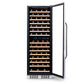 Newair 27” Built-in 160 Bottle Dual Zone Compressor Wine Fridge in Stainless Steel, Quiet Operation with Smooth Rolling Shelves AWR-1600DB-Wine Fridges-The Wine Cooler Club