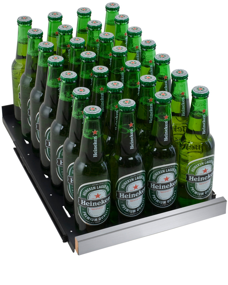 15" Wide FlexCount II Tru-Vino Stainless Steel Left and Right Hinge Beverage Center-Wine Coolers-The Wine Cooler Club