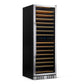 Newair 27” Built-in 160 Bottle Dual Zone Compressor Wine Fridge in Stainless Steel, Quiet Operation with Smooth Rolling Shelves AWR-1600DB-Wine Fridges-The Wine Cooler Club