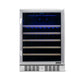 Newair 24" Built-In 52 Bottle Compressor Wine Fridge in Stainless Steel with Premium Beech Wood Shelves AWR-520SB-Wine Fridges-The Wine Cooler Club