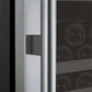 24" Wide FlexCount II Tru-Vino 177 Bottle Single Zone Stainless Steel Left Hinge Wine Refrigerator - AO VSWR177-1SL20, AO VSWR177-1SR20-Wine Coolers-The Wine Cooler Club