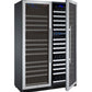 47" Wide FlexCount II Tru-Vino 349 Bottle Three Zone Stainless Steel Side-by-Side Wine Refrigerator - BF 3Z-VSWR7772-S20-Wine Coolers-The Wine Cooler Club