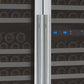 47" Wide FlexCount II Tru-Vino 349 Bottle Three Zone Stainless Steel Side-by-Side Wine Refrigerator - BF 3Z-VSWR7772-S20-Wine Coolers-The Wine Cooler Club