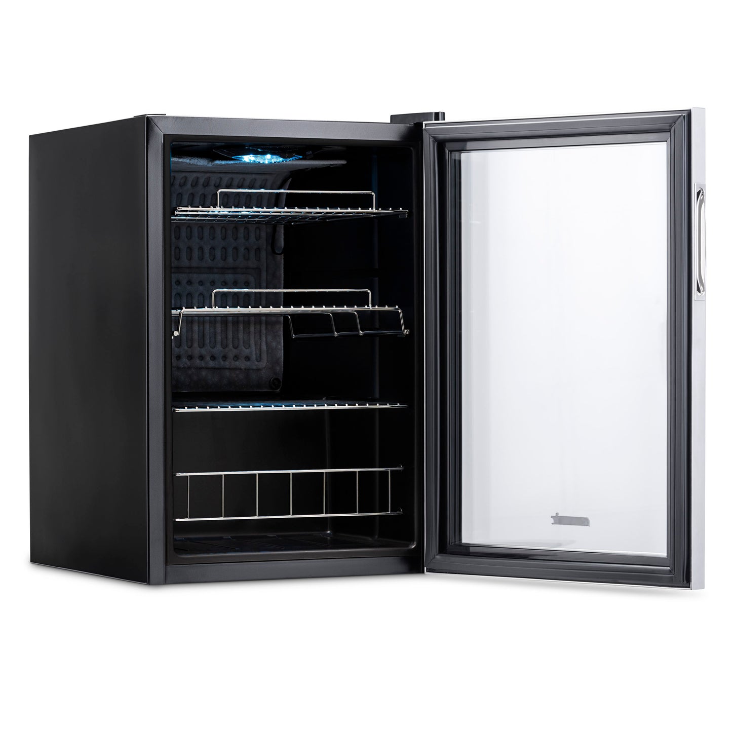 Newair 90 Can Freestanding Beverage Fridge in Stainless Steel, with Adjustable Shelves AB-850-Beverage Fridges-The Wine Cooler Club