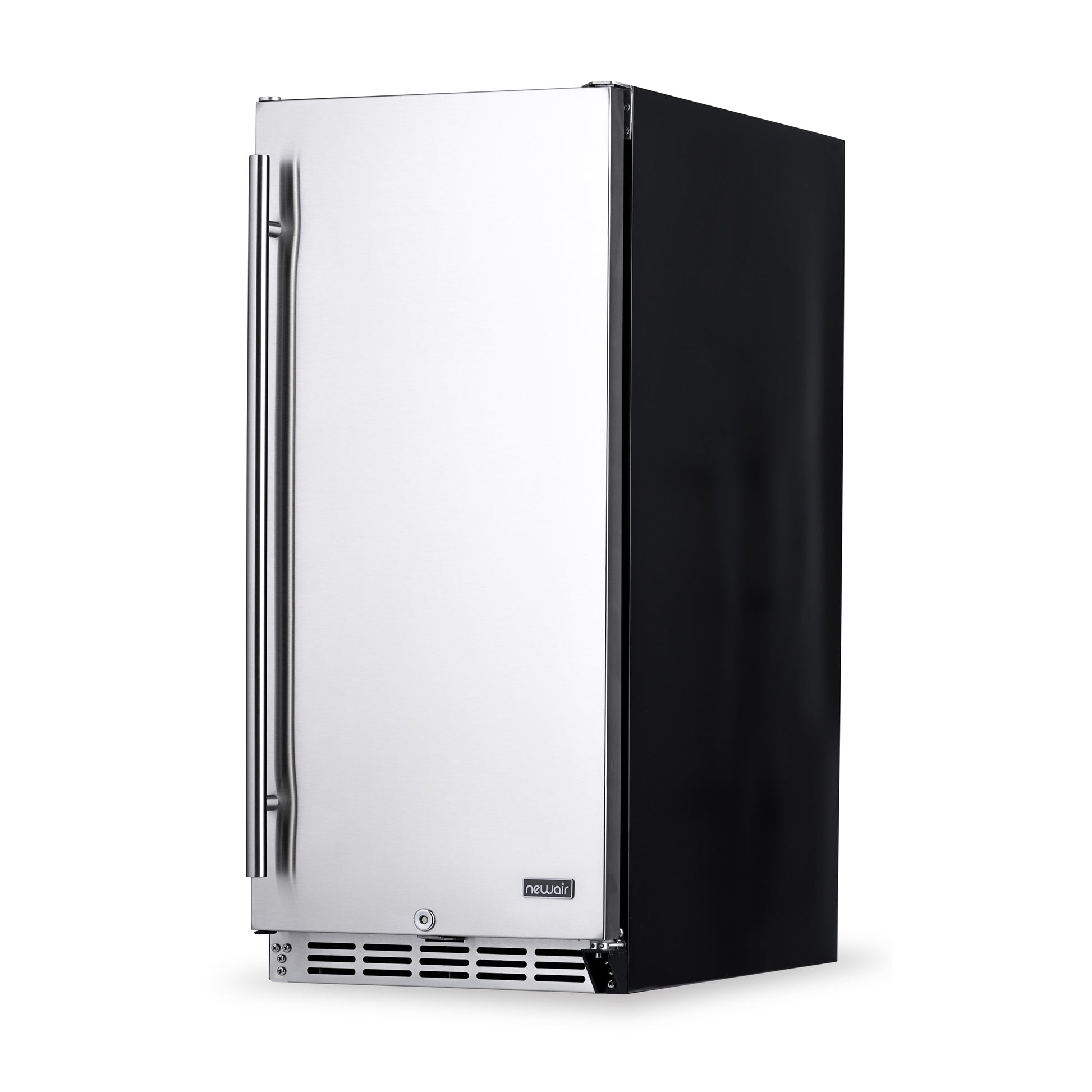 Newair 15” Built-in 90 Can Outdoor Beverage Fridge in Weatherproof Stainless Steel with Auto-Closing Door and Easy Glide Casters NOF090SS00-Beverage Fridges-The Wine Cooler Club