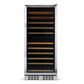 Newair 27” Built-in 116 Bottle Dual Zone Compressor Wine Fridge in Stainless Steel, Quiet Operation with Smooth Rolling Shelves AWR-1160DB-Wine Fridges-The Wine Cooler Club