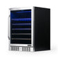 Newair 24" Built-In 52 Bottle Compressor Wine Fridge in Stainless Steel with Premium Beech Wood Shelves AWR-520SB-Wine Fridges-The Wine Cooler Club