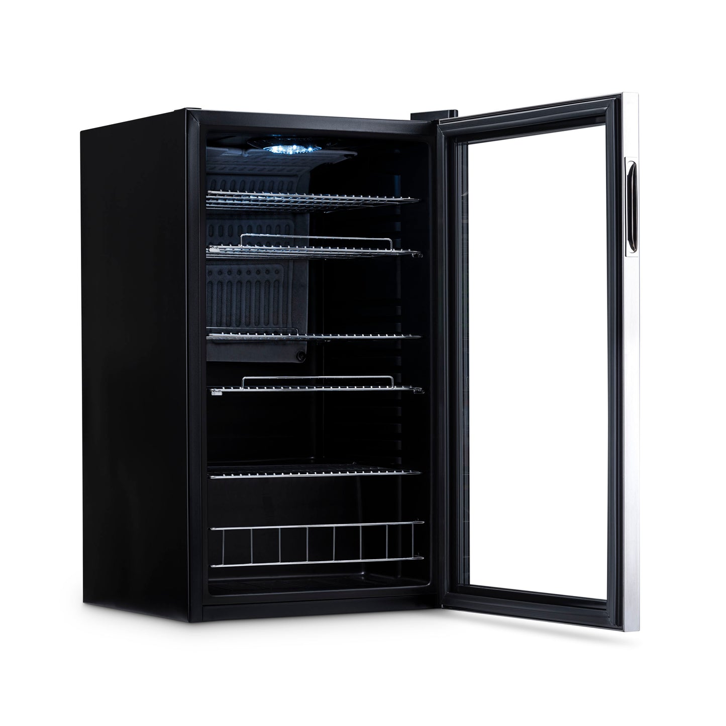 Newair 126 Can Freestanding Beverage Fridge in Stainless Steel with Adjustable Shelves AB-1200-Beverage Fridges-The Wine Cooler Club