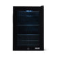 Newair 90 Can Freestanding Beverage Fridge in Onyx Black, with Adjustable Shelves and Lock AB-850B-Beverage Fridges-The Wine Cooler Club