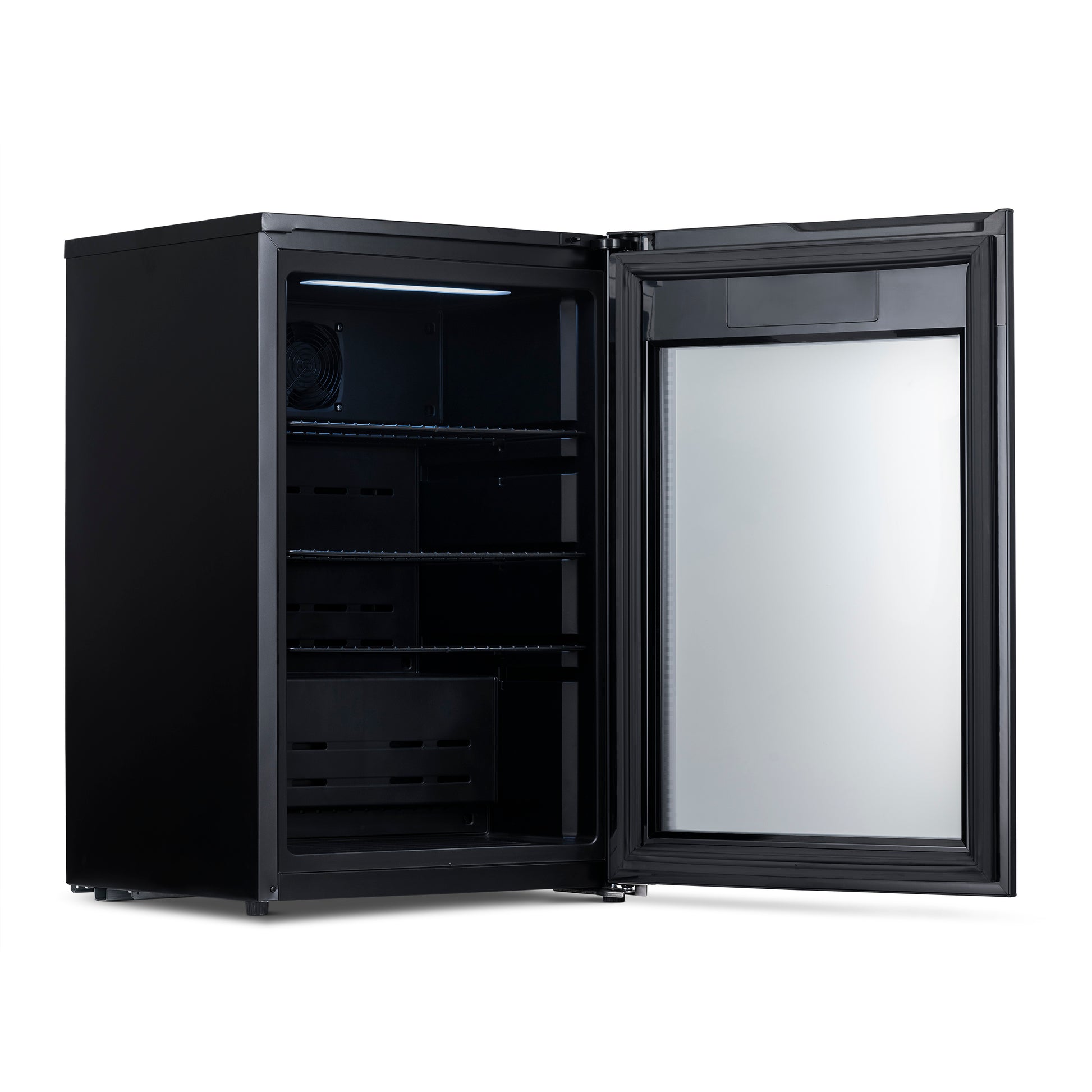 Newair Froster 125 Can Freestanding Beverage Fridge in Black, Chills Down to 23 Degrees NBF125BK00-Beverage Fridges-The Wine Cooler Club
