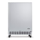 Newair 24” Built-in 160 Can Outdoor Beverage Fridge in Weatherproof Stainless Steel with Auto-Closing Door and Easy Glide Casters NOF160SS00-Beverage Fridges-The Wine Cooler Club