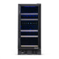 Newair 15” Built-in 29 Bottle Dual Zone Wine Fridge in Black Stainless Steel NWC029BS00-Wine Fridges-The Wine Cooler Club