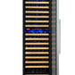 24" Wide FlexCount II Tru-Vino 172 Bottle Dual Zone Stainless Steel Left Hinge Wine Refrigerator - AO YHWR172-2SL20, AO YHWR172-2SR20-Wine Coolers-The Wine Cooler Club