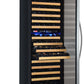 24" Wide FlexCount II Tru-Vino 172 Bottle Dual Zone Stainless Steel Left Hinge Wine Refrigerator - AO YHWR172-2SL20, AO YHWR172-2SR20-Wine Coolers-The Wine Cooler Club
