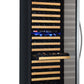 24" Wide FlexCount II Tru-Vino 172 Bottle Dual Zone Stainless Steel Left Hinge Wine Refrigerator - AO YHWR172-2SL20, AO YHWR172-2SR20-Wine Coolers-The Wine Cooler Club