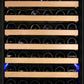 24" Wide FlexCount Classic II Tru-Vino 174 Bottle Single Zone Stainless Steel Left and Right Hinge Wine Refrigerator-Wine Coolers-The Wine Cooler Club