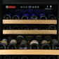 24" Wide FlexCount Classic II Tru-Vino 174 Bottle Single Zone Stainless Steel Left and Right Hinge Wine Refrigerator-Wine Coolers-The Wine Cooler Club