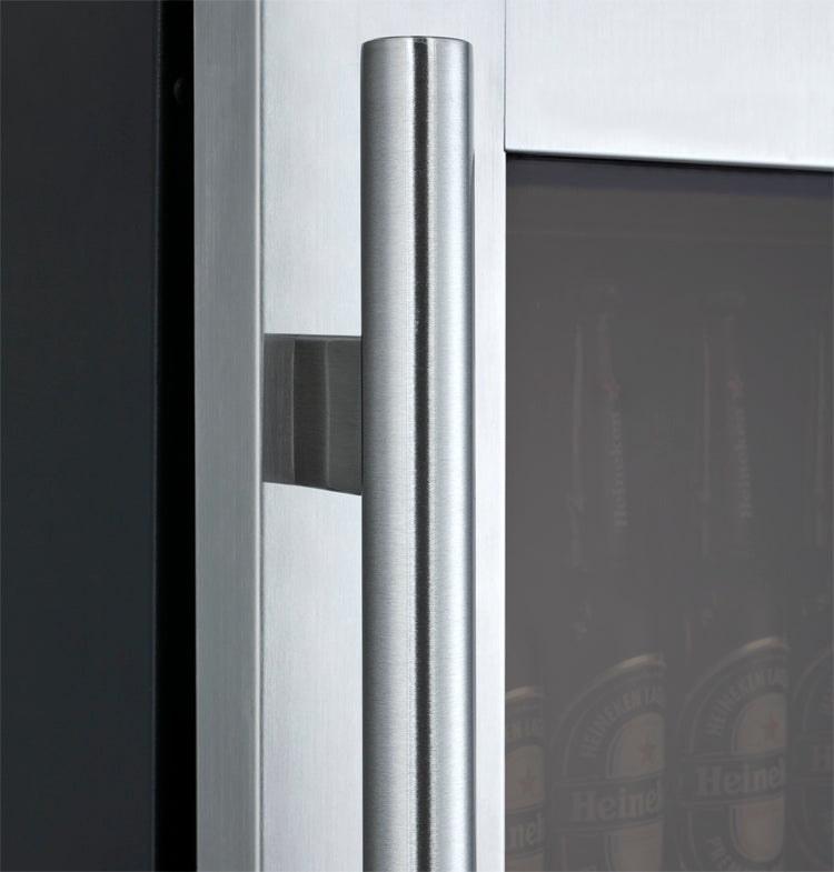 24" Wide FlexCount II Tru-Vino Stainless Steel Left and Right Hinge Beverage Center - AO VSBC24-SL20, AO VSBC24-SR20-Wine Coolers-The Wine Cooler Club