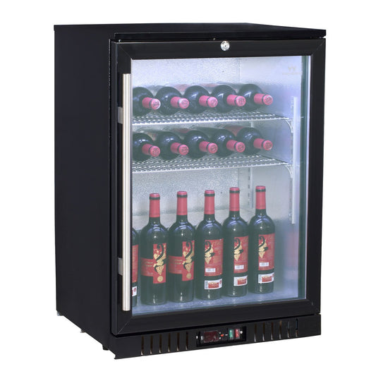 Kingsbottle 24 Inch Glass Door Back Bar Beer Fridge KBU55BP, RHH-Wine Coolers-The Wine Cooler Club