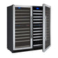 47" Wide FlexCount II Tru-Vino 242 Bottle Four Zone Stainless Steel Side-by-Side Wine Refrigerator - BF 2X-VSWR121-2S20-Wine Coolers-The Wine Cooler Club