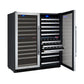 47" Wide FlexCount II Tru-Vino 242 Bottle Four Zone Stainless Steel Side-by-Side Wine Refrigerator - BF 2X-VSWR121-2S20-Wine Coolers-The Wine Cooler Club