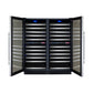 47" Wide FlexCount II Tru-Vino 242 Bottle Four Zone Stainless Steel Side-by-Side Wine Refrigerator - BF 2X-VSWR121-2S20-Wine Coolers-The Wine Cooler Club