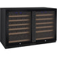 47" Wide FlexCount II Tru-Vino 112 Bottle Dual Zone Black Side-by-Side Wine Refrigerator - BF 2X-VSWR56-1B20-Wine Coolers-The Wine Cooler Club