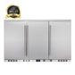 Kingsbottle 53 Inch Solid 3-Door Outdoor Beverage Drinks Cooler KB328ASD-Wine Coolers-The Wine Cooler Club