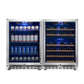 Kingsbottle 48" 3-Zone LOW E Glass Beverage and Wine Cooler Combo KBUSF54BW-Wine Coolers-The Wine Cooler Club