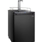 24" Wide Homebrew Triple Tap Black Digital Kegerator-Kegerators-The Wine Cooler Club