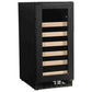 Azure 15 Inch Wine Center with Blue LED Lighting,, Field Reversible Door, 3 cu. ft. Capacity: Stainless Steel-Wine Coolers-The Wine Cooler Club