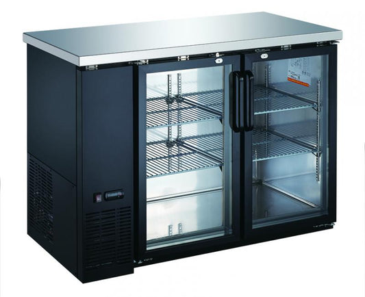 61-INCH GLASS DOOR BACK BAR COOLER WITH 15.8 CU. FT. CAPACITY-Wine Coolers-The Wine Cooler Club