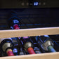 Azure 24 Inch Wine Center with Blue LED Lighting, Field Reversible Door, 3 cu. ft. Capacity: Stainless Steel-Wine Coolers-The Wine Cooler Club
