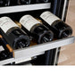 30" Wide FlexCount II Tru-Vino 30 Bottle/88 Can Dual Zone Stainless Steel Side-by-Side Wine Refrigerator/Beverage Center - BF 3Z-VSWB15-2S20-Wine Coolers-The Wine Cooler Club