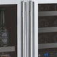 30" Wide FlexCount II Tru-Vino 30 Bottle/88 Can Dual Zone Stainless Steel Side-by-Side Wine Refrigerator/Beverage Center - BF 3Z-VSWB15-3S20-Wine Coolers-The Wine Cooler Club