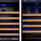 47" Wide FlexCount II Tru-Vino 349 Bottle Three Zone Black Side-by-Side Wine Refrigerator - BF 3Z-VSWR7772-B20-Wine Coolers-The Wine Cooler Club