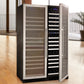47" Wide FlexCount II Tru-Vino 349 Bottle Three Zone Stainless Steel Side-by-Side Wine Refrigerator - BF 3Z-VSWR7772-S20-Wine Coolers-The Wine Cooler Club