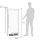 Newair 27” Built-in 116 Bottle Dual Zone Compressor Wine Fridge in Stainless Steel, Quiet Operation with Smooth Rolling Shelves AWR-1160DB-Wine Fridges-The Wine Cooler Club