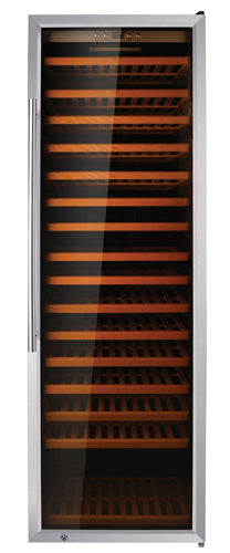 27-INCH SINGLE ZONE WINE COOLER WITH 192 BOTTLE CAPACITY AND STAINLESS STEEL DOOR-Wine Coolers-The Wine Cooler Club