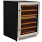 23-INCH DUAL ZONE WINE COOLER WITH 40 BOTTLE CAPACITY AND STAINLESS STEEL DOOR-Wine Coolers-The Wine Cooler Club