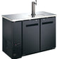 49-INCH SOLID DOOR BACK BAR COOLER WITH BEER DISPENSER WITH ONE TAP AND 11.8 CU. FT. CAPACITY-Kegerators-The Wine Cooler Club