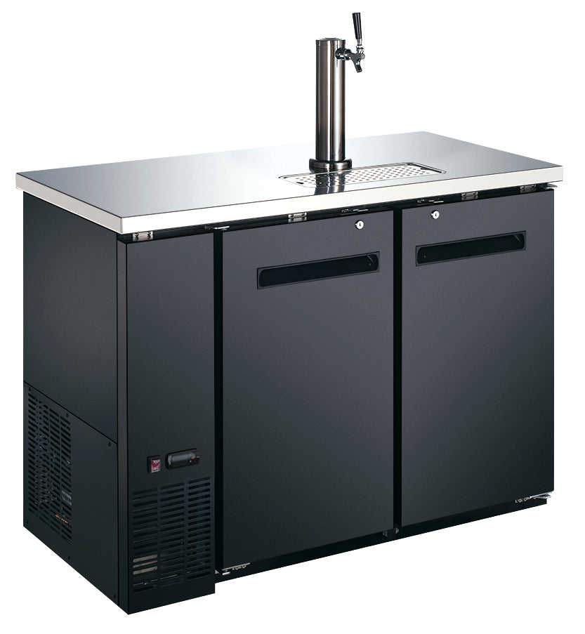 49-INCH SOLID DOOR BACK BAR COOLER WITH BEER DISPENSER WITH ONE TAP AND 11.8 CU. FT. CAPACITY-Kegerators-The Wine Cooler Club