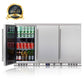 Kingsbottle 53 Inch Solid 3-Door Outdoor Beverage Drinks Cooler KB328ASD-Wine Coolers-The Wine Cooler Club