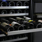 47" Wide FlexCount II Tru-Vino 112 Bottle Three Zone Stainless Steel Side-by-Side Wine Refrigerator - BF 3Z-VSWR5656-S20-Wine Coolers-The Wine Cooler Club