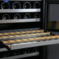 47" Wide FlexCount II Tru-Vino 112 Bottle Three Zone Stainless Steel Side-by-Side Wine Refrigerator - BF 3Z-VSWR5656-S20-Wine Coolers-The Wine Cooler Club