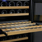 47" Wide FlexCount II Tru-Vino 112 Bottle Dual Zone Black Side-by-Side Wine Refrigerator - BF 2X-VSWR56-1B20-Wine Coolers-The Wine Cooler Club