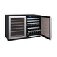 47" Wide FlexCount II Tru-Vino 112 Bottle Three Zone Stainless Steel Side-by-Side Wine Refrigerator - BF 3Z-VSWR5656-S20-Wine Coolers-The Wine Cooler Club