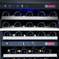 47" Wide FlexCount II Tru-Vino 112 Bottle Three Zone Stainless Steel Side-by-Side Wine Refrigerator - BF 3Z-VSWR5656-S20-Wine Coolers-The Wine Cooler Club