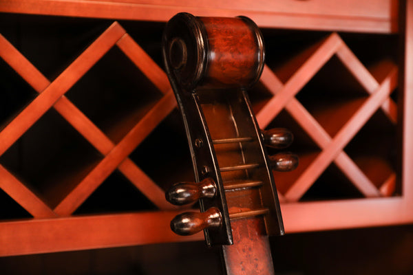 Wooden Violin Shaped Wine Rack-10 Bottle Decorative Wine Holder QI003342L-Wine Bottle Holders-The Wine Cooler Club