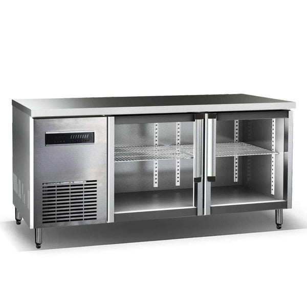 Kingsbottle 59 Double Glass Back Bar Cooler for Multiple Bottles KBU380SS-Wine Coolers-The Wine Cooler Club